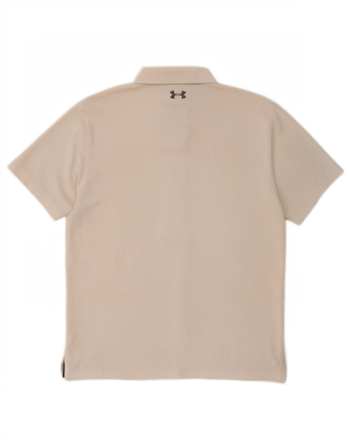 Under Armour muška polo majica Velika bijela poliesterska sportska majica