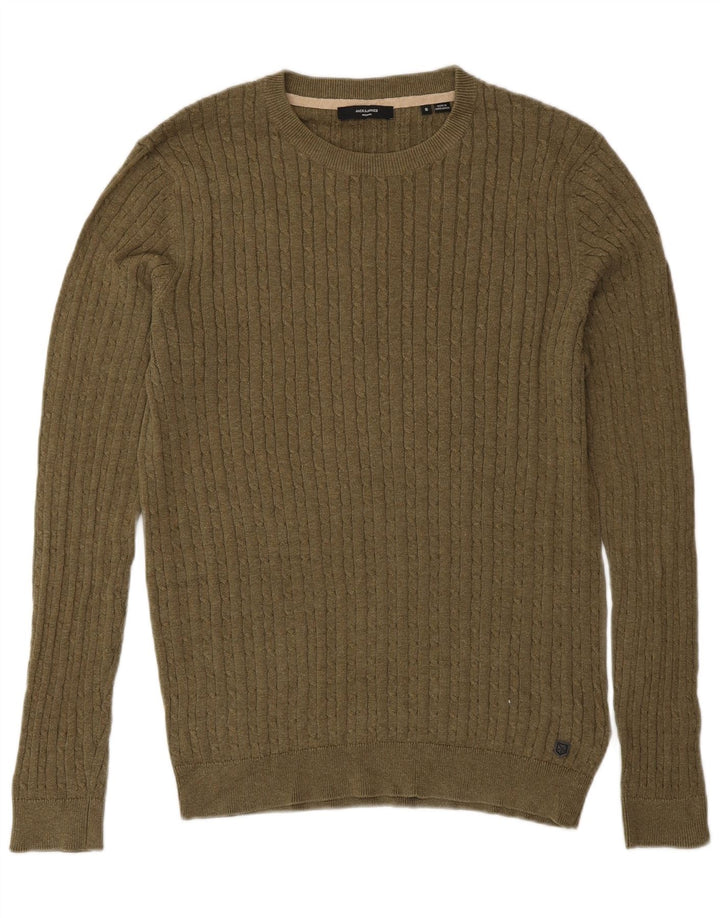 Jack & Jones muški džemper s okruglim izrezom, mali kaki