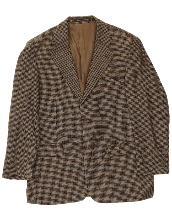 Marks & Spencer muška jakna sa 2 gumba UK 42 Large kaki houndstooth