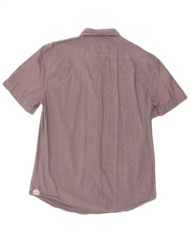 Lacoste muška košulja kratkih rukava standardnog kroja, veličina 40 srednje tamnocrvene boje