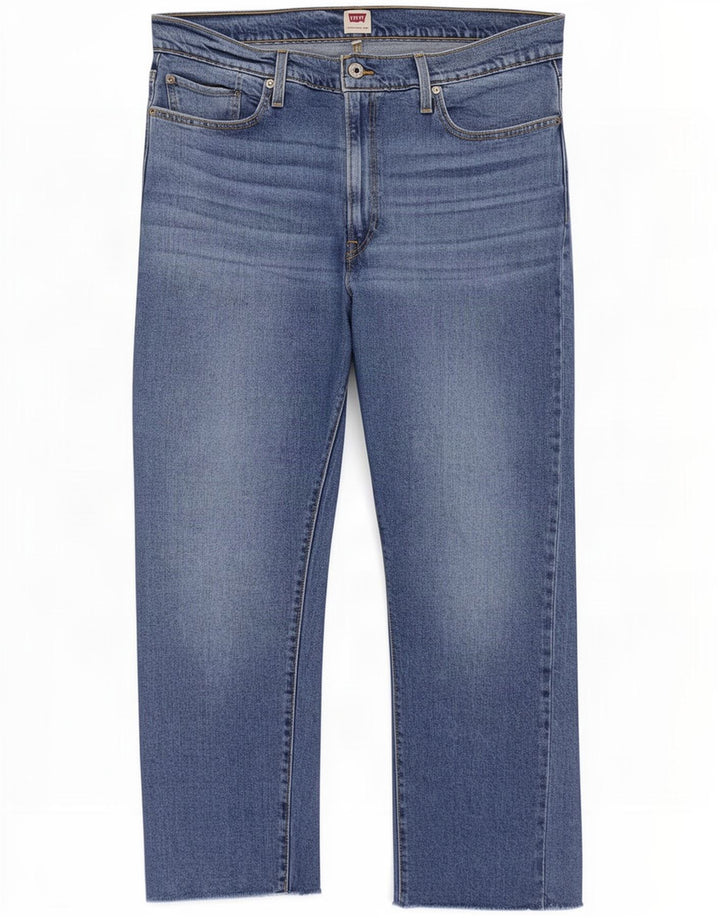 Levi's ženske ravne traperice W34 L27 plavi pamuk
