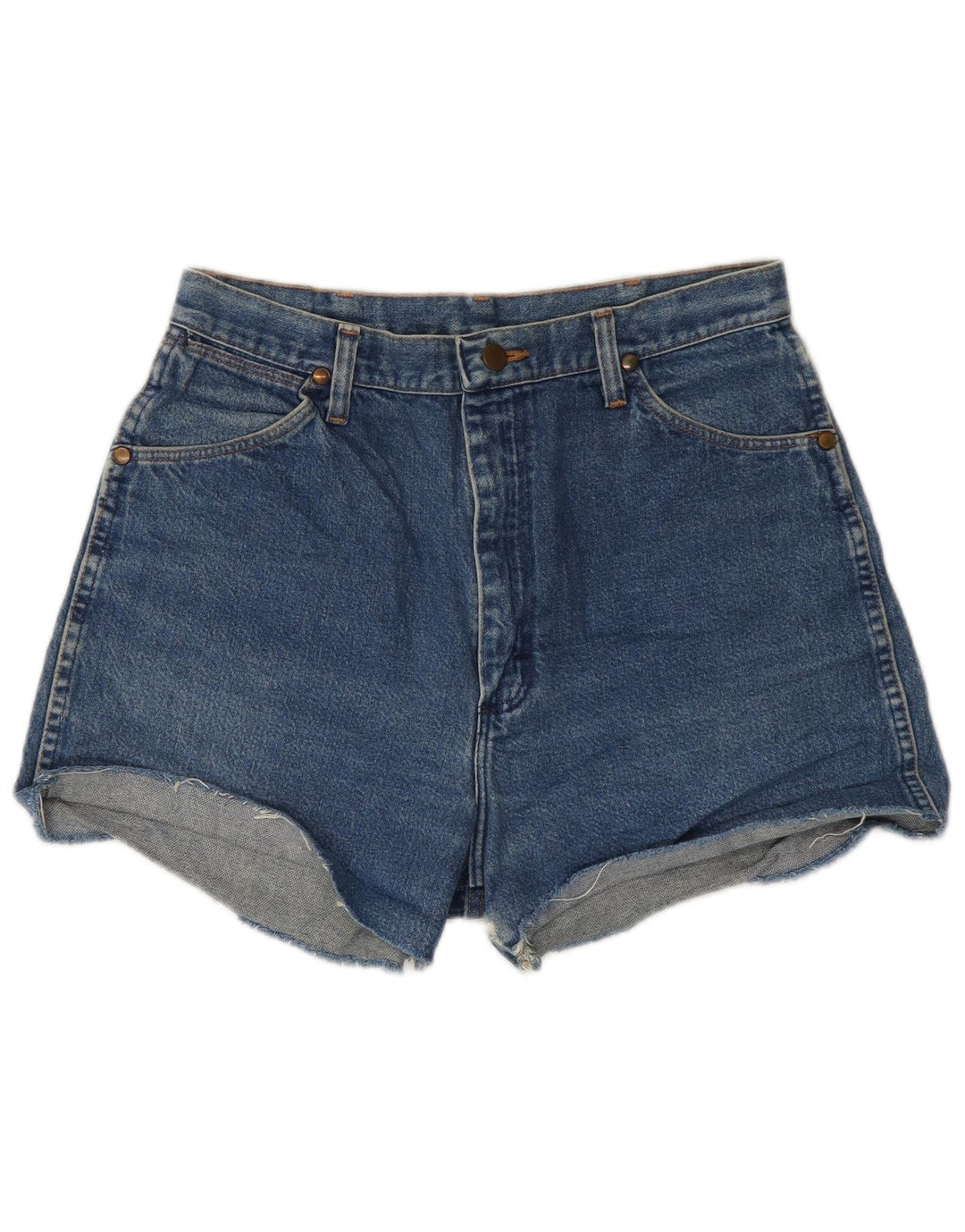 Wrangler ženske traper kratke hlače W30 srednje plavi pamuk