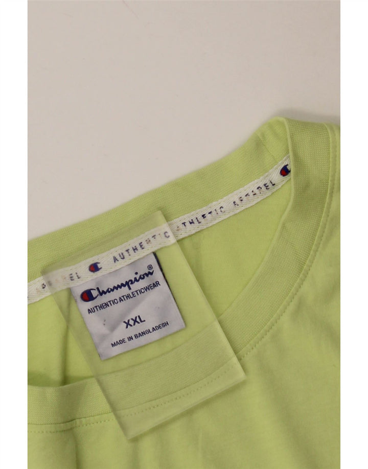 CHAMPION Muška majica s grafičkim motivima, 2XL, zeleni pamuk