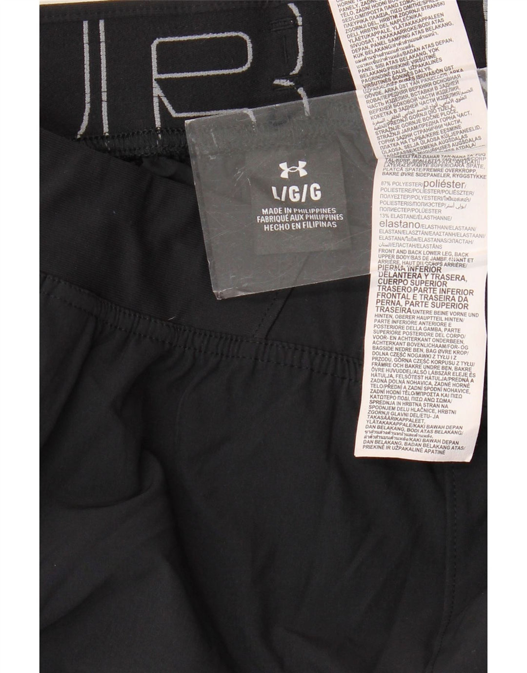 UNDER ARMOUR Muške grafičke trenirke Hlače Joggers Veliki crni poliester