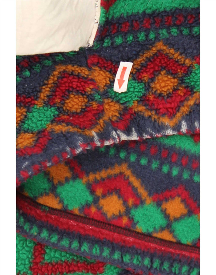 Vintage muška jakna od flisa UK 42 XL Višebojni geometrijski