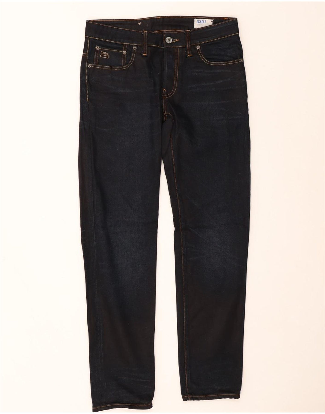 G-STAR muške 3301 niske sužene traperice W30 L32 tamnoplavi pamuk