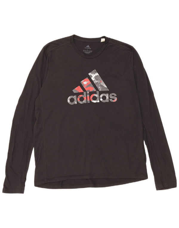 Adidas muška Aeroready majica dugih rukava, veliki crni poliester