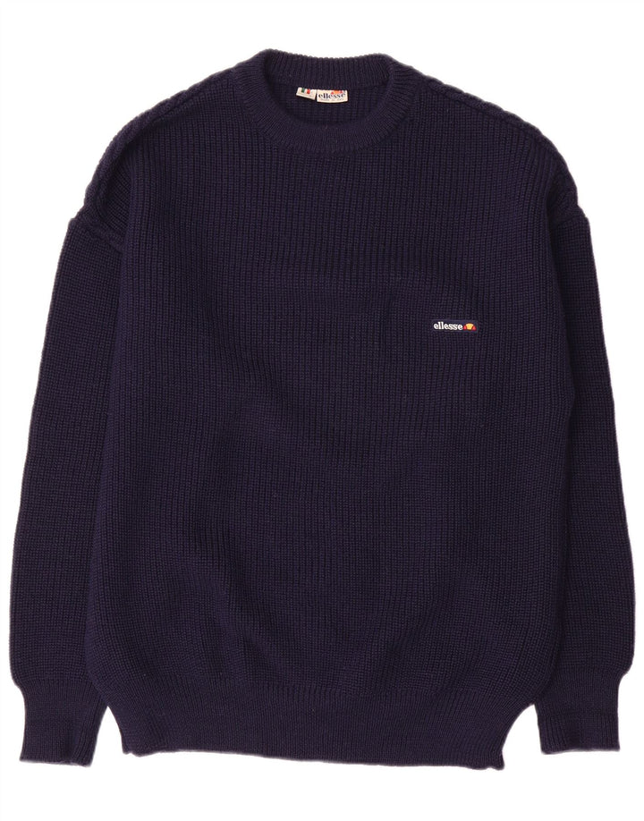 Ellesse muški džemper s okruglim izrezom IT 52 velika tamnoplava vuna