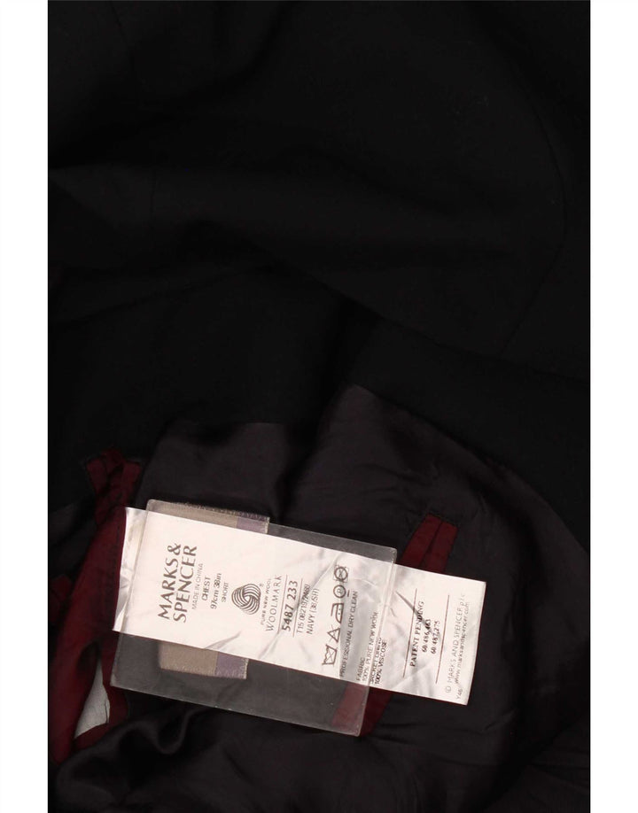Marks & Spencer muška jakna sa 3 gumba UK 38 srednje tamnoplava nova vuna