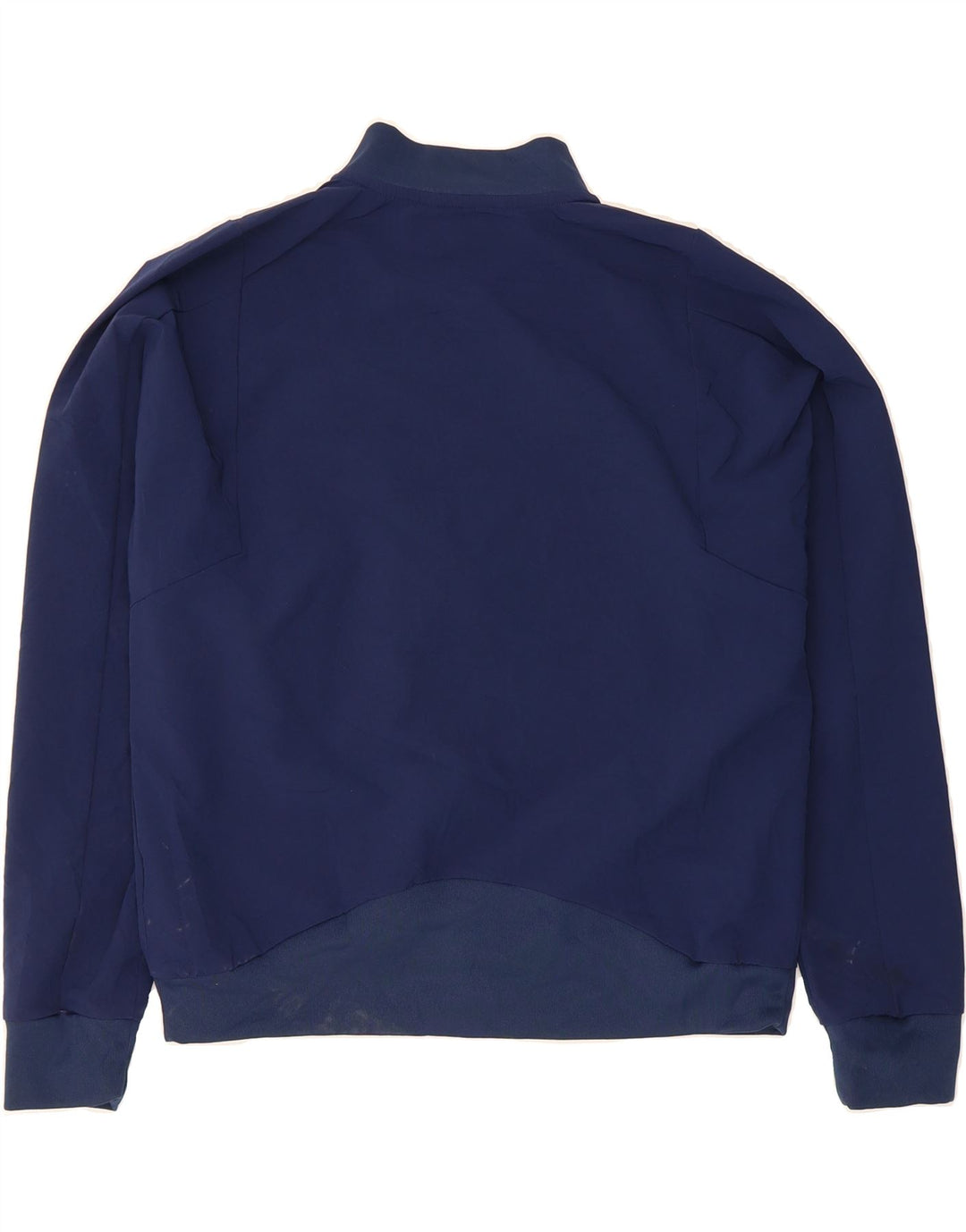 ADIDAS Womens Graphic Tracksuit Top Jacket UK 14 Medium Navy Blue Vintage Adidas and Second-Hand Adidas from Messina Hembry 