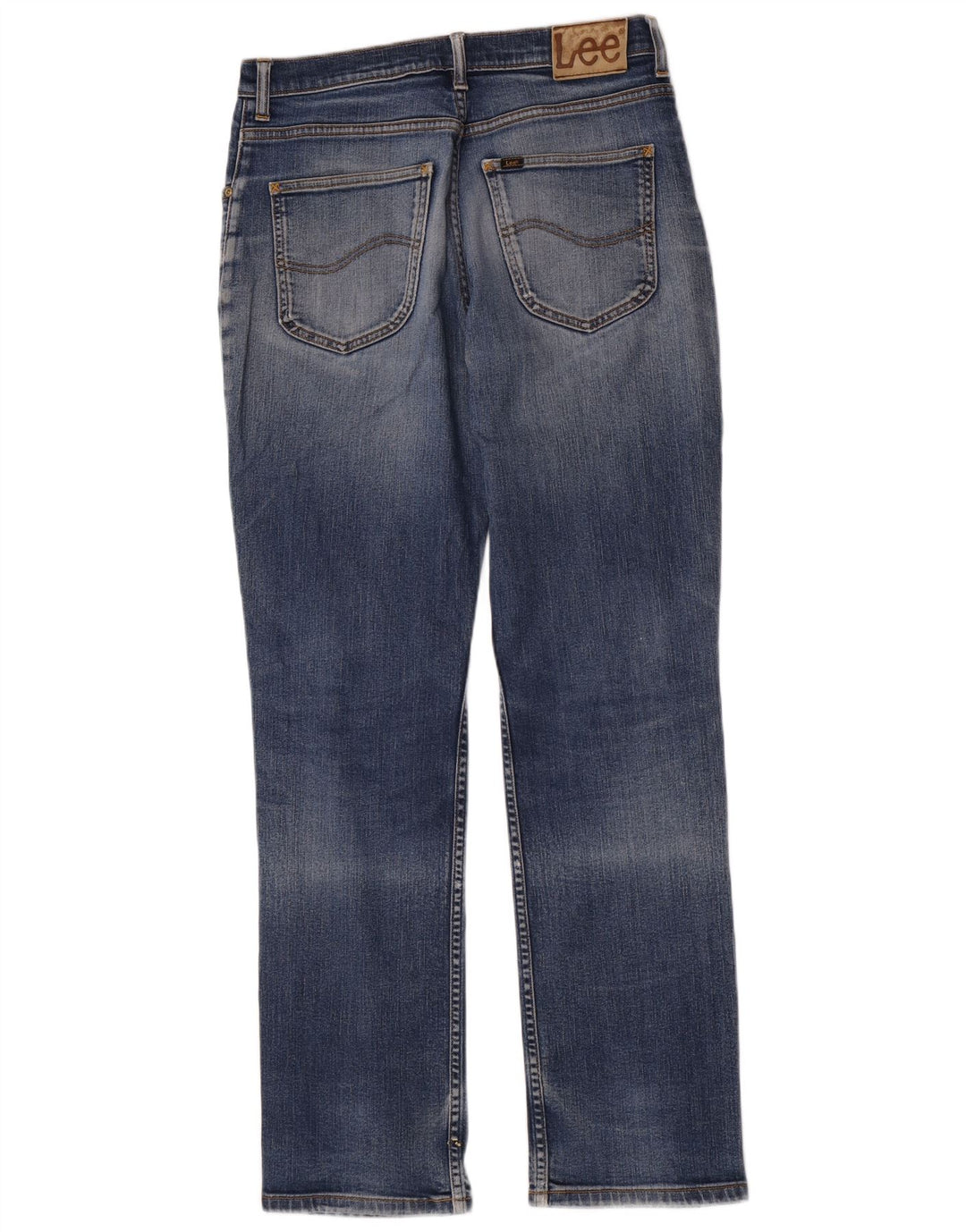 Lee Mens Brooklyn Straight Jeans W33 L34 Plavi pamuk