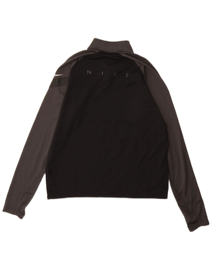 Nike Dri Fit Pulover Trenirka Gornji dio Medium Black Colourblock Poliester