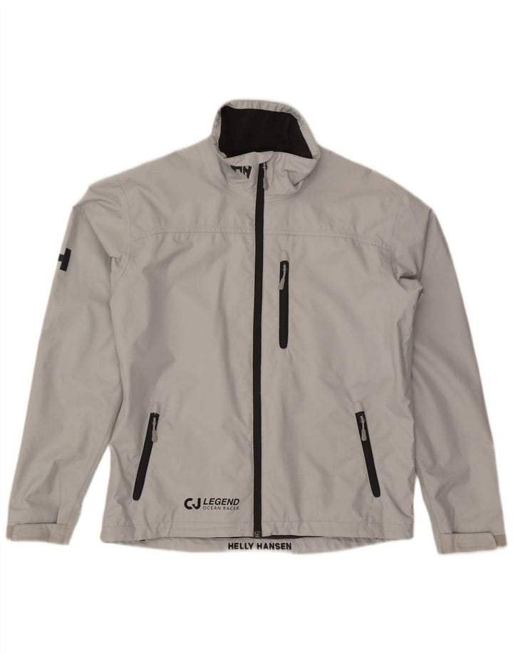 Helly Hansen muška kišna jakna s grafičkim motivima UK 40 veliki sivi poliester