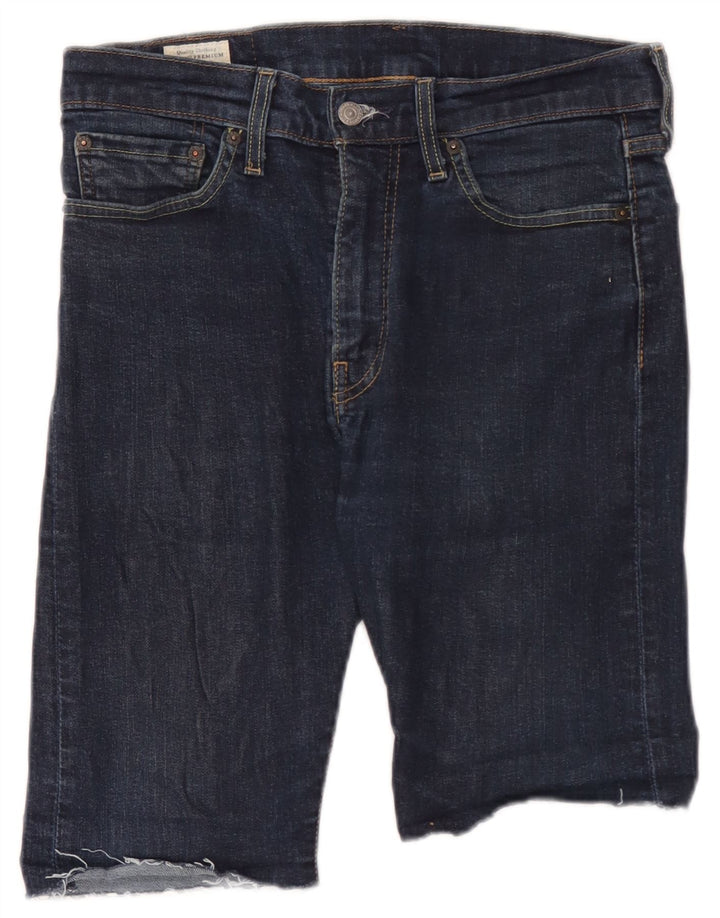 Levi's muške kratke traper hlače 510 W32 srednje tamnoplavi pamuk