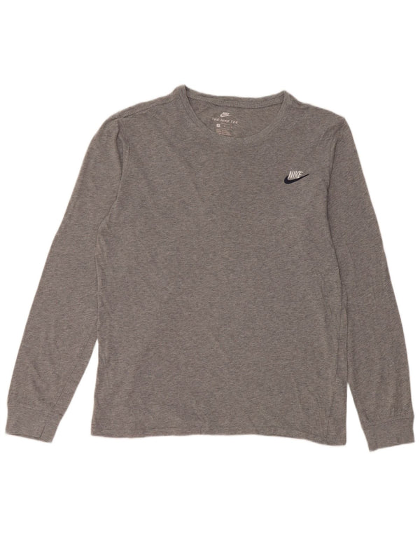 Nike Mens Athletic Cut Top Long Sleeve Medium Grey Cotton
