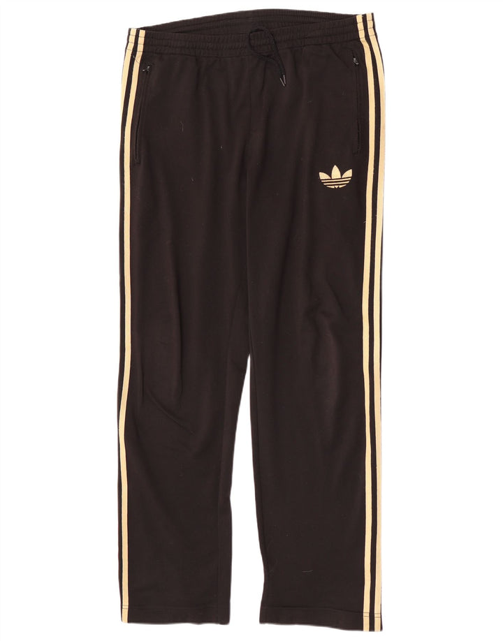 Adidas muške trenirke srednje crne poliesterske hlače