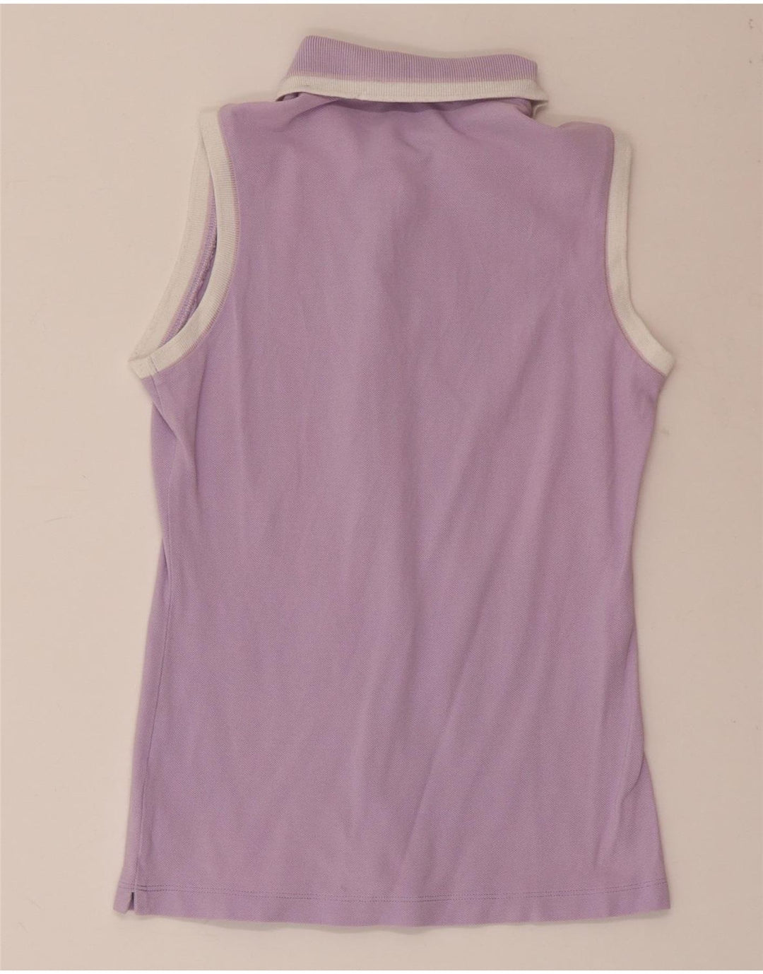 CALVIN KLEIN Ženska polo majica bez rukava UK 4 XS Ljubičasti pamuk