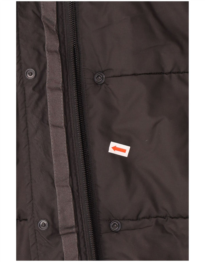 Jack Wolfskin ženski podstavljeni kaput s kapuljačom UK 18 XL sivi poliester