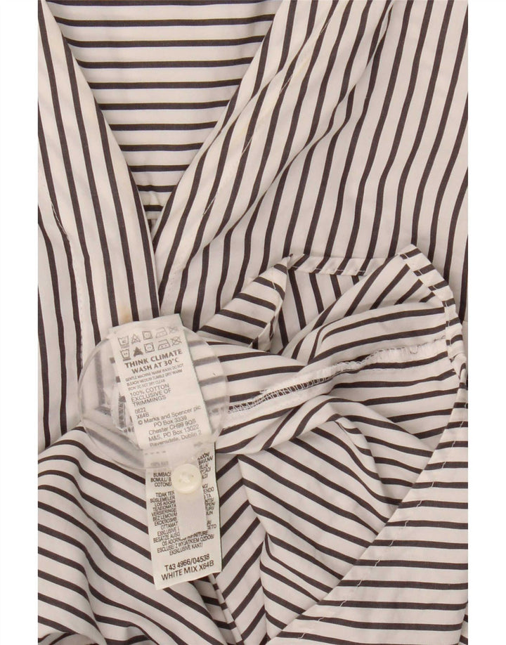 Marks & Spencer ženska majica majica UK 16 Pamuk s velikim bijelim prugama