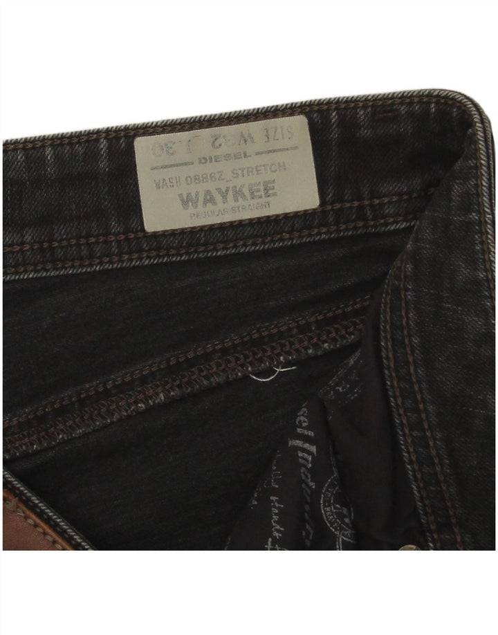 Diesel Mens Waykee Regular Straight Jeans W32 L30 Sivi pamuk