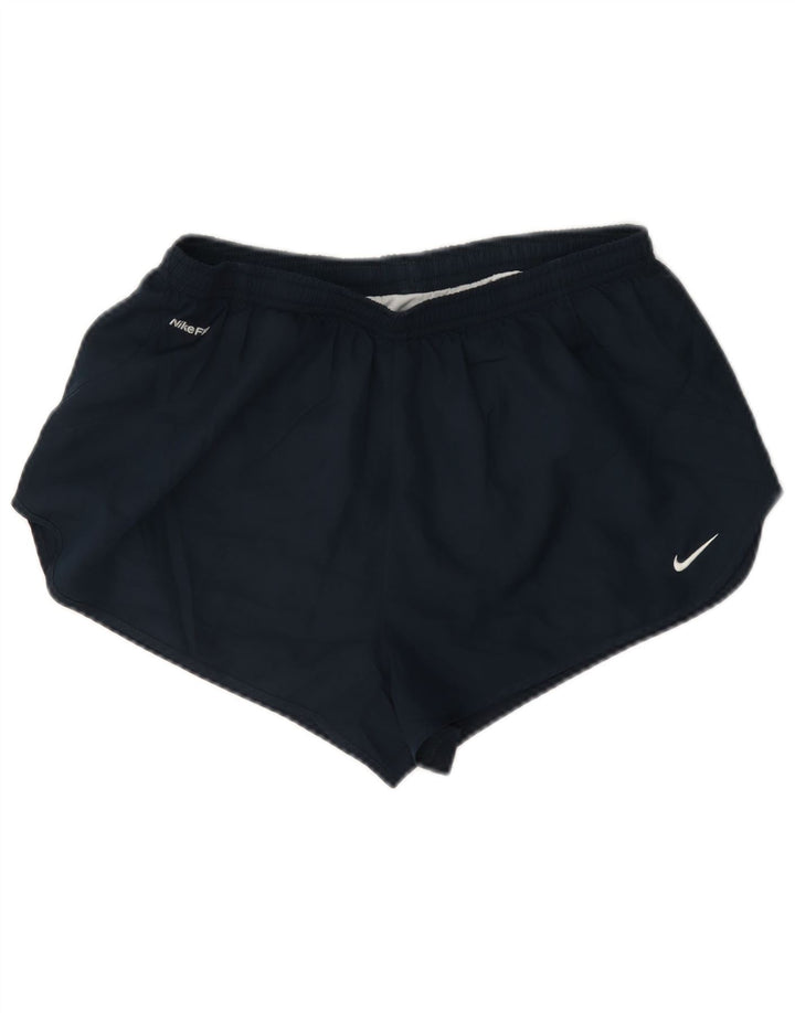 Nike ženske sportske kratke hlače UK 12 Medium tamnoplavi poliester