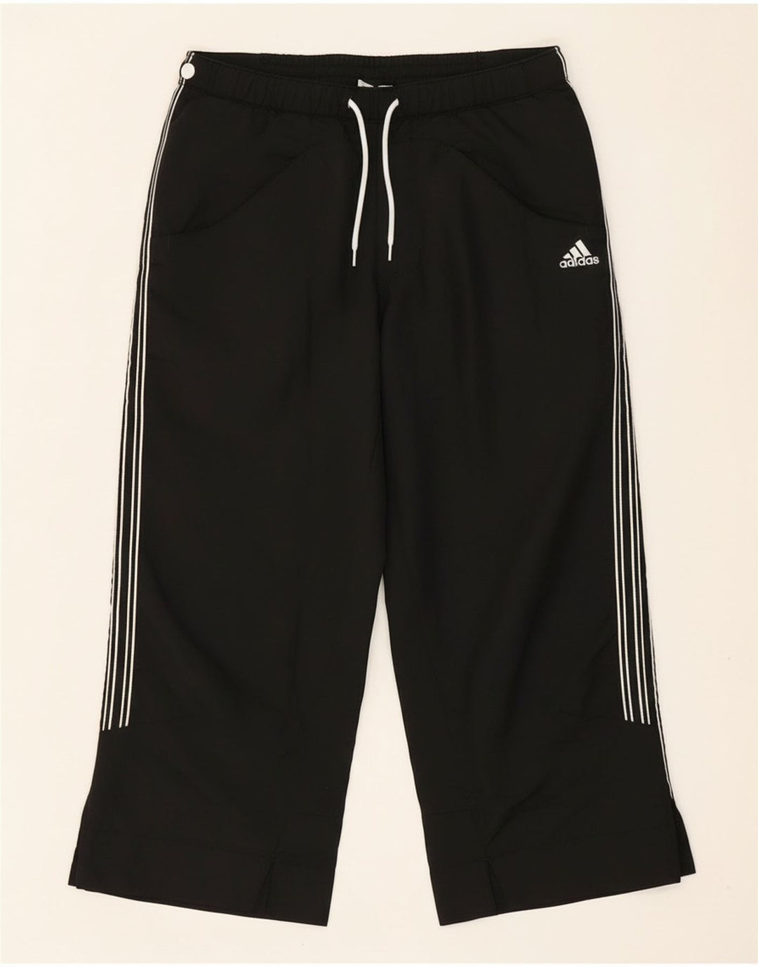 Adidas Ženske Capri Trenirke otporne na klimu UK 10 Male crne
