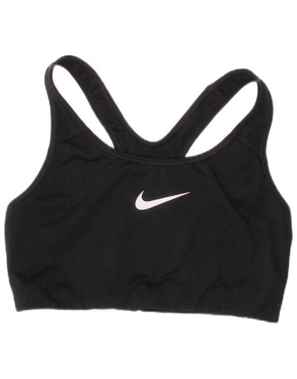 Nike Womens Dri Fit Graphic Sport Bra Top Medium Black Sports