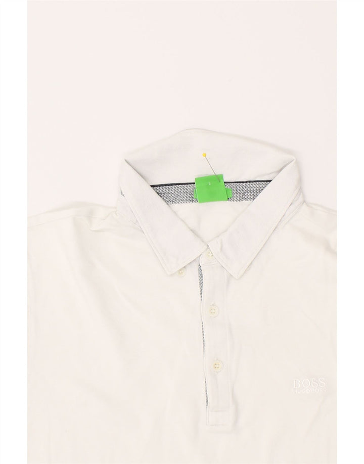HUGO BOSS Muška polo majica standardnog kroja Velika bijela