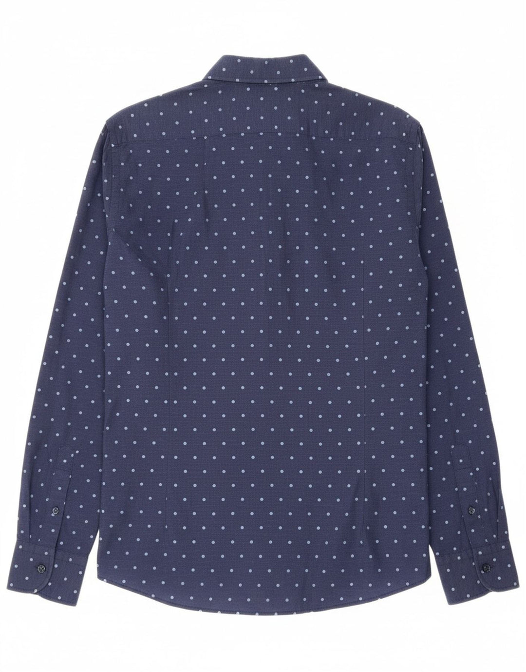 MASSIMO DUTTI Mens Shirt Medium Navy Blue Spotted