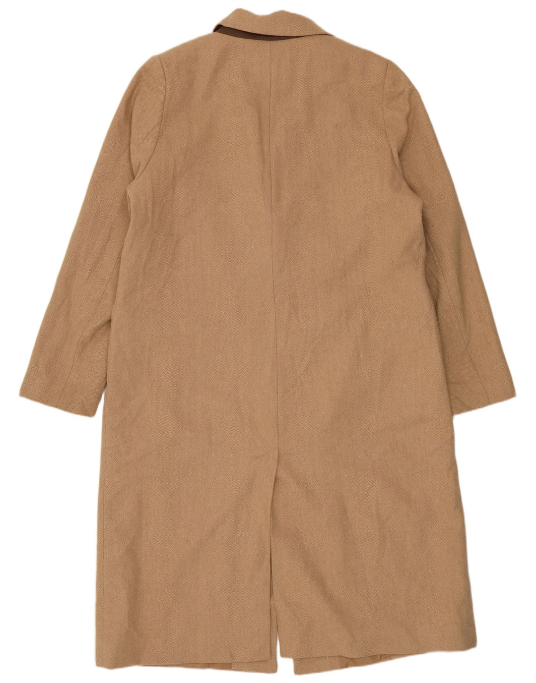 Marks & Spencer ženski kaput UK 16 Large Beige riblja kost vuna