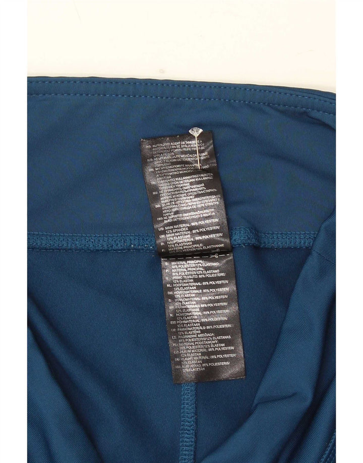 Adidas ženske Capri tajice UK 12/14 Srednje plavi poliester
