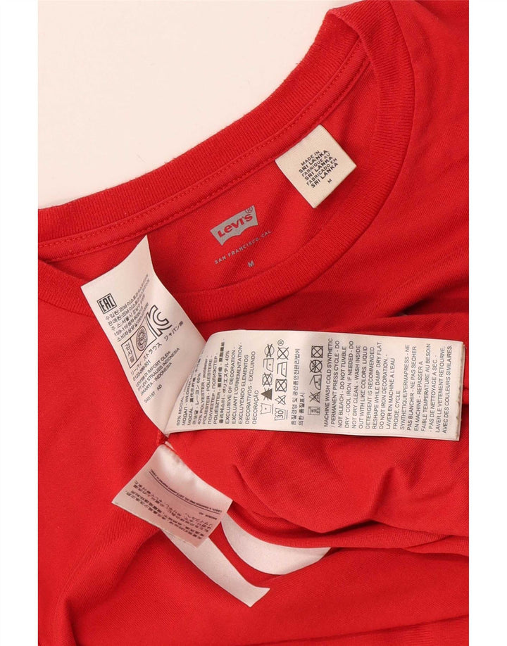 Levi's ženska majica kratkih rukava s grafičkim motivima UK 12 srednje crvene modalne boje