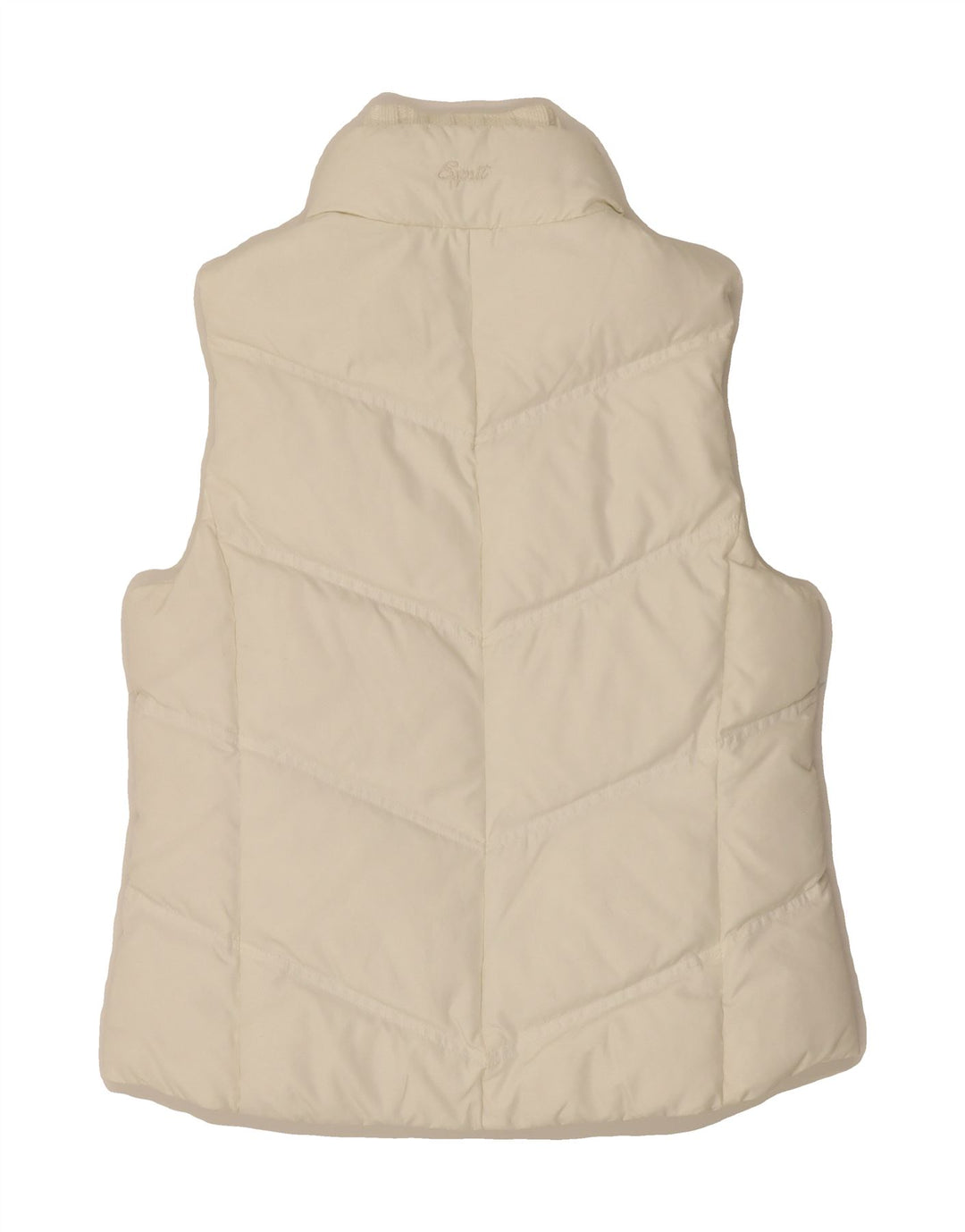 ESPRIT Womens Padded Gilet UK 10 Small Off White Polyester Vintage Esprit and Second-Hand Esprit from Messina Hembry 