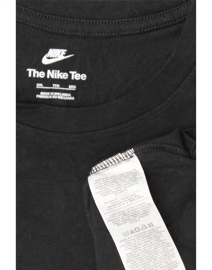 NIKE Muška majica kratkih rukava 2XL crni pamuk