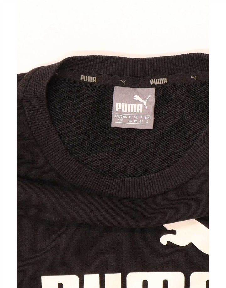 Puma ženska majica s motivima prekomjerne majice UK 10 Small Black
