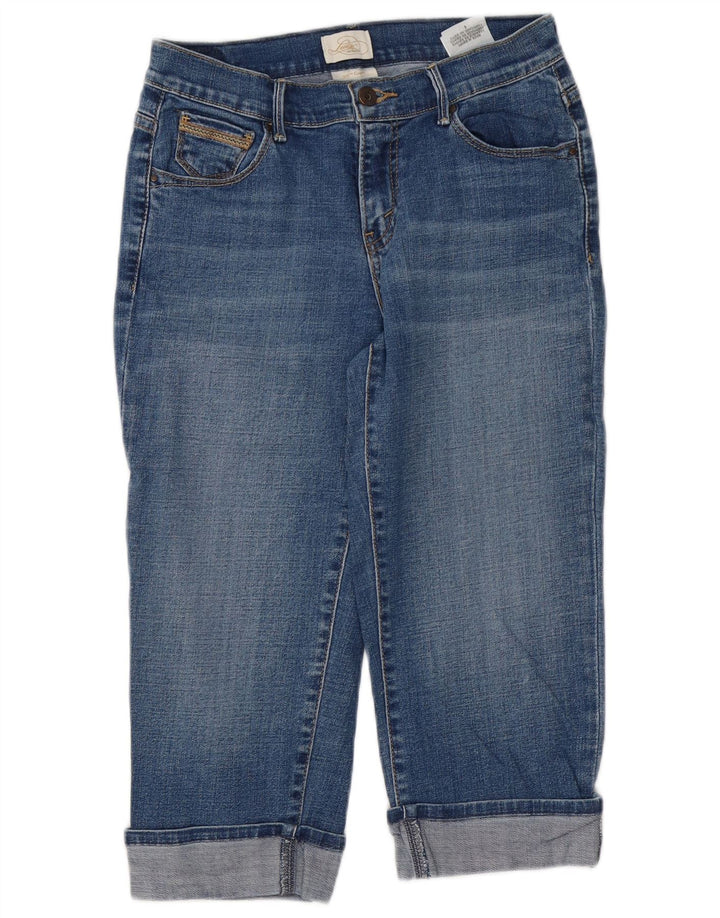 LEVI'S ženske 515 Capri traperice US 4 male W28 L20 plavi pamuk