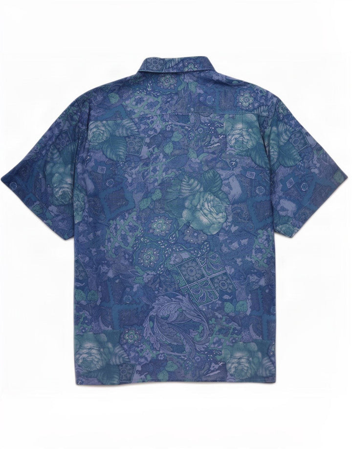 B.W. Moss muška košulja kratkih rukava veličine 38/40 srednje plave cvjetne boje