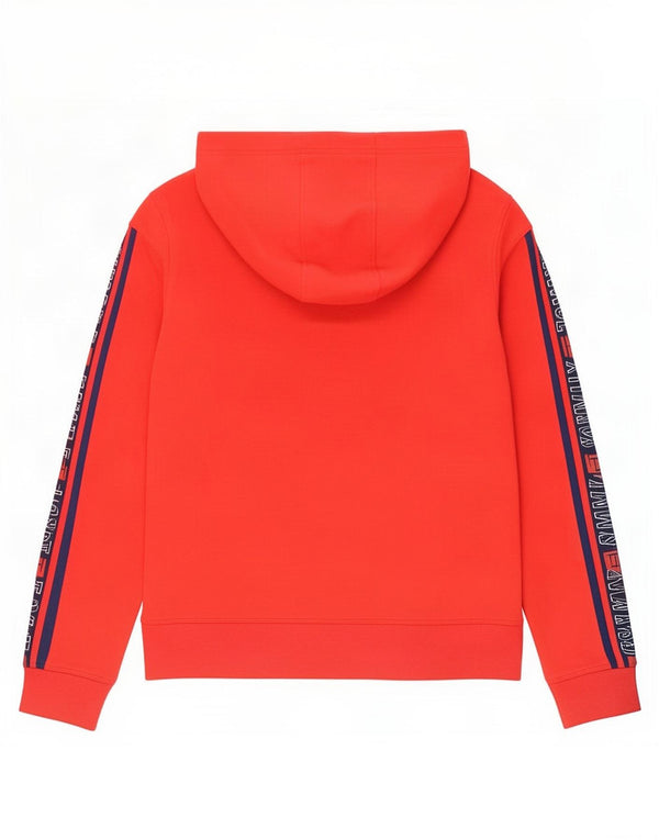 Tommy Hilfiger Ženska majica s kapuljačom s kapuljačom UK 10 Small Red Colourblock