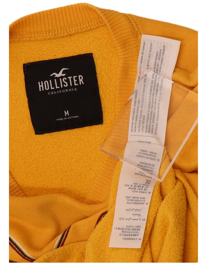 HOLLISTER Ženska skraćena majica s motivima UK 14 srednje žuti pamuk