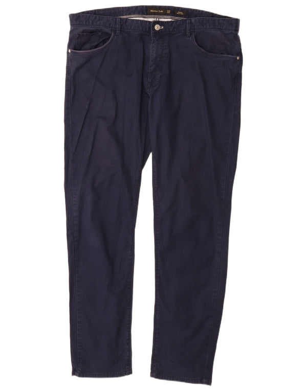 MASSIMO DUTTI Muške uske ležerne hlače EU 48 XL W38 L32 tamnoplave