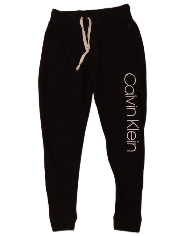 CALVIN KLEIN Ženske trenirke s grafičkim motivima Joggers UK 6 XS crne