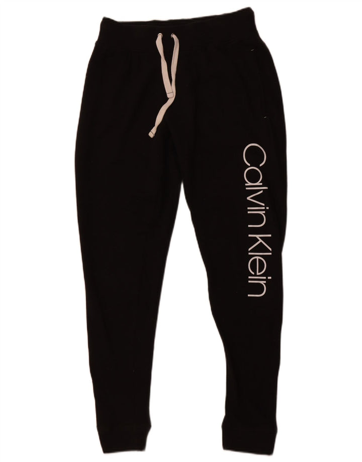 CALVIN KLEIN Ženske trenirke s grafičkim motivima Joggers UK 6 XS crne
