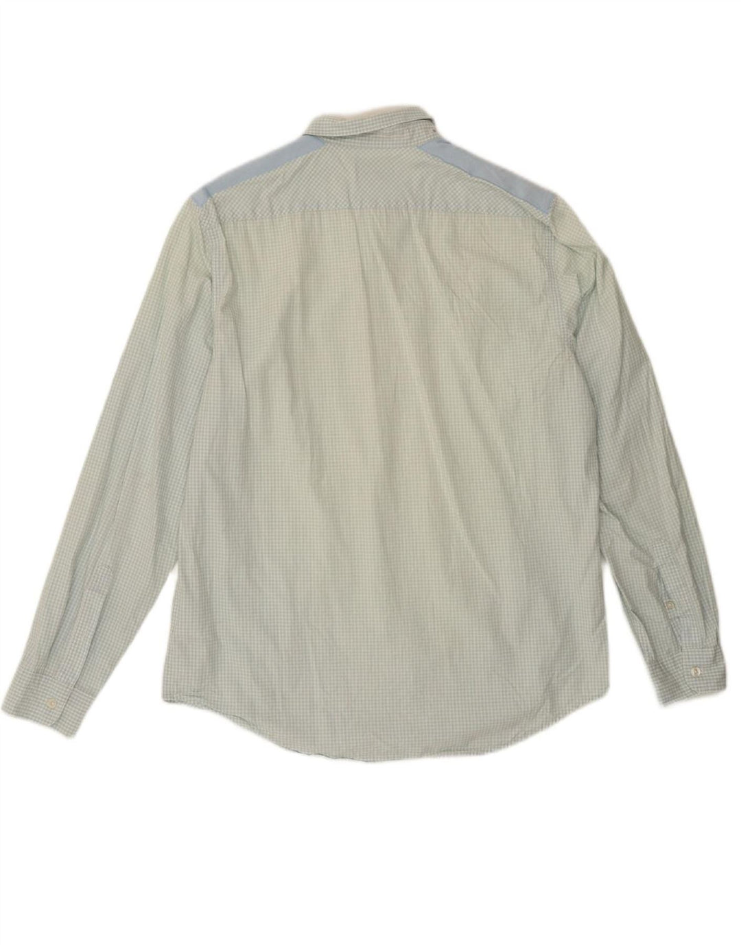 TIMBERLAND Mens Shirt Large Blue Gingham Cotton Vintage Timberland and Second-Hand Timberland from Messina Hembry 
