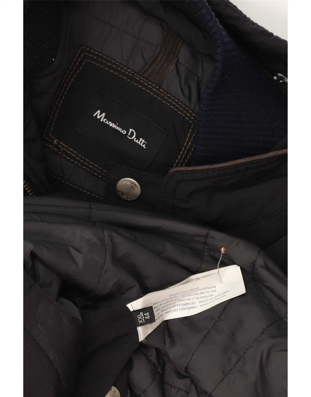 Massimo Dutti muška vjetrovka kaput UK 44 2XL crni poliester
