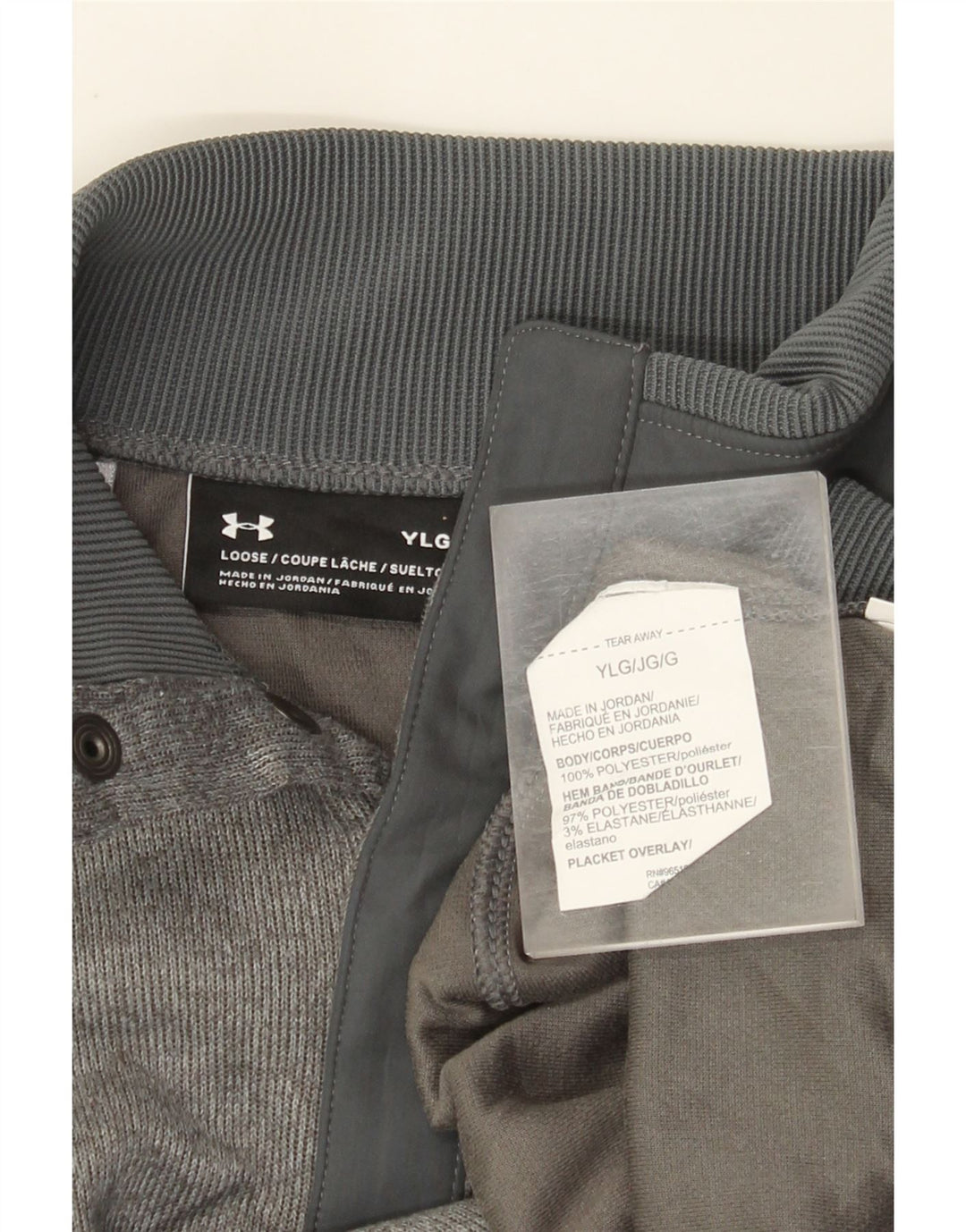 Under Armour majica s dugmadima i izrezom za dječake 11-12 godina velika siva