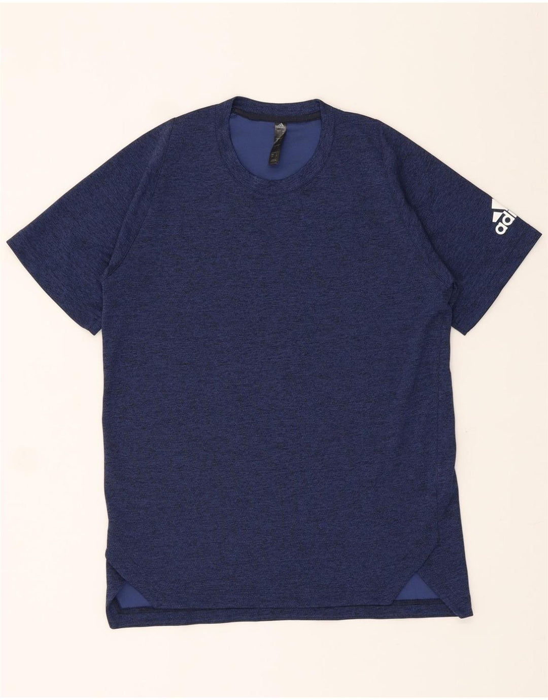ADIDAS Mens T-Shirt Top Small Blue Polyester Vintage Adidas and Second-Hand Adidas from Messina Hembry 