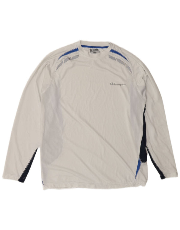 Champion muška majica širokog kroja s malim bijelim poliesterskim blokovima dugih rukava
