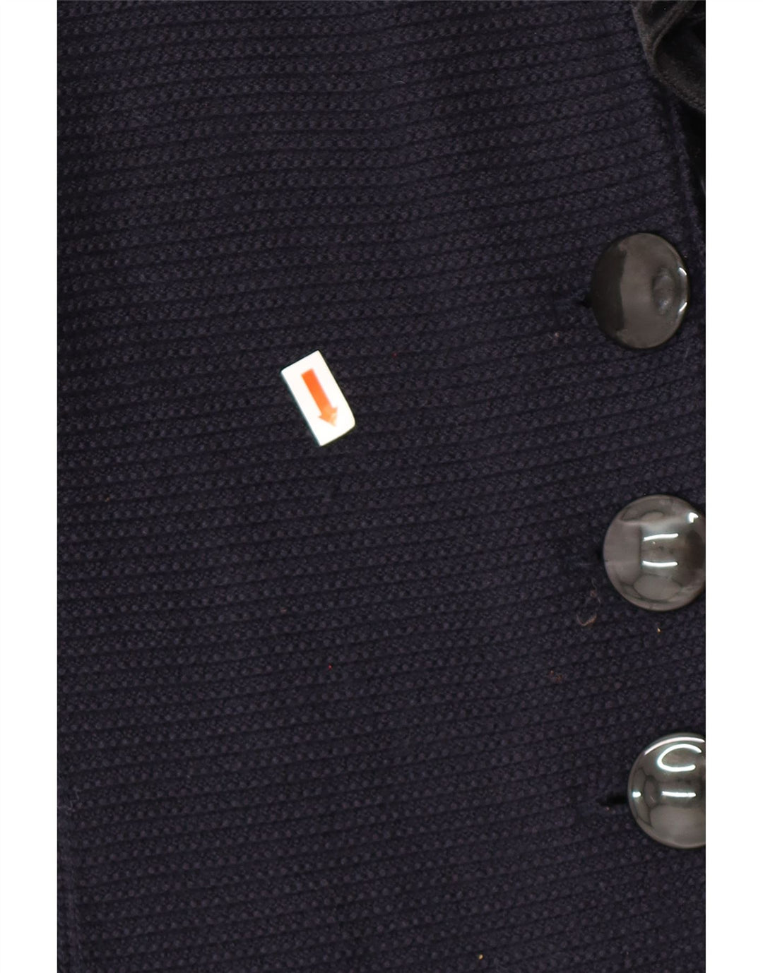 ARMANI Ženski džemper s prednjim volanima IT 42 Srednje tamnoplavi