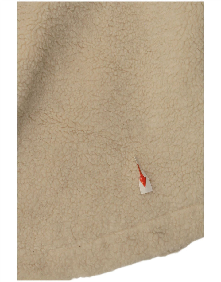 Topshop velika ženska jakna od flisa UK 10 Small Beige Poliester
