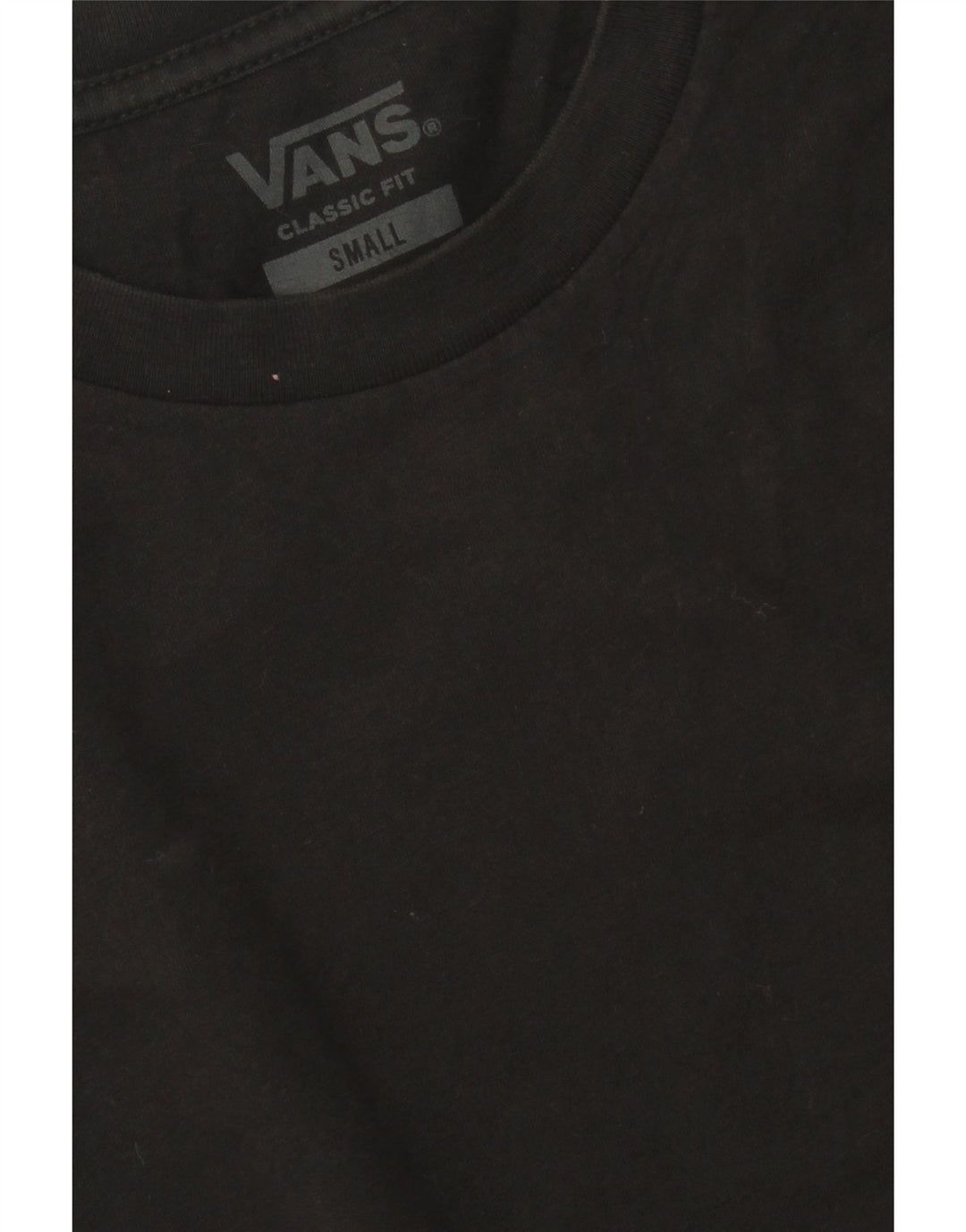 VANS Mens Classic Fit T-Shirt Top Small Black Cotton Vintage Vans and Second-Hand Vans from Messina Hembry 